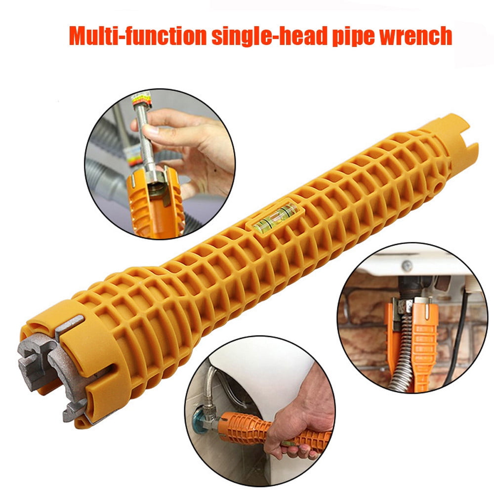 Multifunctional Wrench Plumbing Tool For Yellow Faucet And Sink Installer 