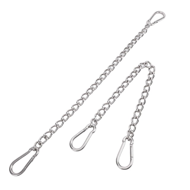 Cadena Para Silla Colgante De 2 Uds., Capacidad De Carga De 660 Libras, Cadena Para Hamaca De Acero Inoxidable Con 4 Ganchos De Resorte Para Saco De Boxeo Oscilante