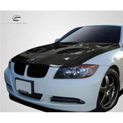 Carbon Creations 113141 2006-2008 BMW 3 Series E90 4DR DriTech GTR 2 Hood, Signature Black - 1 Piece