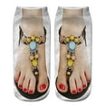 thumbnail image 1 of Socks 3D Pattern Sandals Print Socks Running Socks Women Personality Low Ankle Sports Socks, 1 of 2