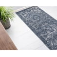 thumbnail image 6 of Rugs.com Oregon Collection Rug – 6 Ft Runner Blue Low-Pile Rug Perfect For Hallways, Entryways, 6 of 8