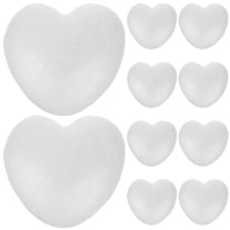 Set of 10 Solid Heart Wedding Crafts Decorations, 100mm Heart Model Ornaments for Valentine's Day and Party Decor