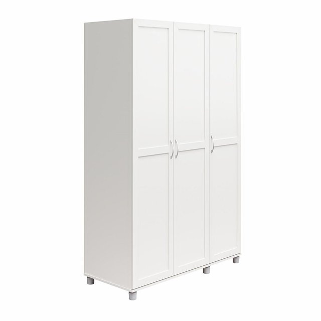 Systembuild Evolution Lory Framed 3 Door Wardrobe, White