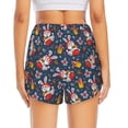 thumbnail image 2 of Lsque Christmas Bunny A Printed Women's Running Shorts with Liner Pockets,Elastic Quick Dry Workout Athletic Gym Yoga Shorts,Womens High Waist Shorts-Medium, 2 of 9