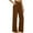 *Brown, variant on Women's Plus Size Flare Yoga Pants,Ladies Stretchy Butt Lift Pant with Pockets,High Waisted Trousers For Women,Black,Size XL