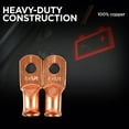thumbnail image 2 of Schumacher Electric 1/4 Inch Cable Lugs, 100 Percent Copper, BAF-4L1, 2 of 6