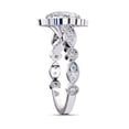 thumbnail image 3 of IGI Certified Lab Grown Diamond Engagement Ring | Center 7.5MM Cushion Cut Beaded Floral Halo Wedding Rings For Women In 18K Solid White Gold | F-G, VS-SI Quality (2.55 Ctw) Ring Size-8, 3 of 7
