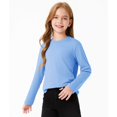 thumbnail image 6 of Coerni Toddler Baby Girls Long Sleeve Shirts Soft Cotton Long-Sleeve T-Shirts Tagless Basic Tees for Teen Girls Youth 5-14 Years, 6 of 6