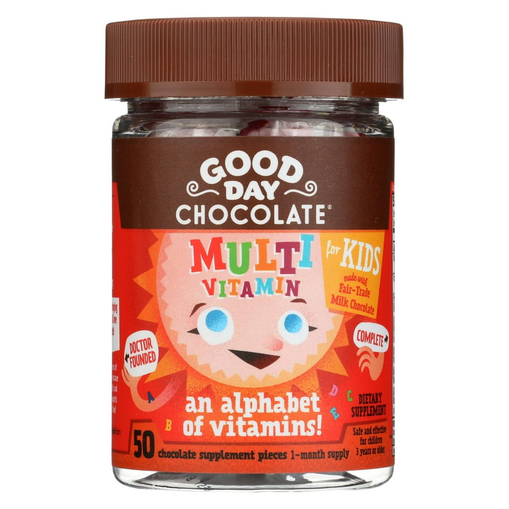 Good Day Chocolate Kids Multivitamin, 50 ct