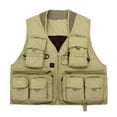 thumbnail image 1 of Outdoor Photography Vest Jacket L Khaki, 1 of 8