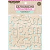 Wood Shop Expressions Laser-Cut Alphabets, Sawdust, 1"-2", 63/pkg