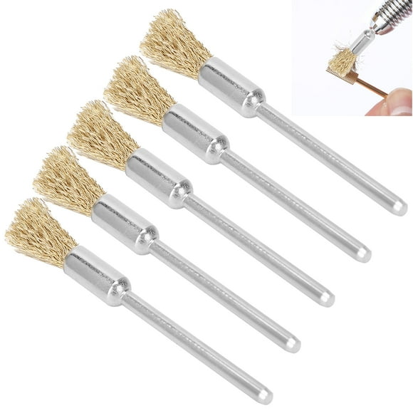 Cepillo de Limpieza, Herramienta de Manicura Alambre de Latón 0.4 x 0.2 Pulgadas Pincel de Limpieza de Broca para para Umas para Domémico