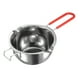thumbnail image 1 of Uxcell 600ml 304 Acero Inoxidable Olla Doble con Mango Rojo Resistente al Calor, 1 of 5