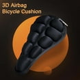 thumbnail image 4 of Inflatable Bicycle Seat Cover, Anti-shock Design, Portable, Mini Size, for Commuting, Office Use, Breathable Material, Travel Friendly, Ergonomic Shape, Universal Fit,YISHFHP,Black, 4 of 7