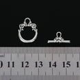 thumbnail image 5 of 20 Conjuntos De Aleación Aplausos De Plata Antiguos Para Joyería Collar Pulsera Maquillaje SM SunniMix Plata tibetana Claps, 5 of 5