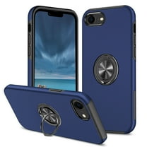 Phone Case for iPhone 8 Plus / 7 Plus,[ Military Grade ] Drop Tested Protection Case with Magnetic Car Mount 360°Rotatable Ring Holder, 2-Layer Rugged Hybrid Hard PC Soft Rubber Cover, Blue