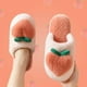 thumbnail image 2 of Zapatillas para el hogar melocotón chinelos, chanclas para mujer, piel de dibujos animados, invierno, cálido, antideslizante, zapatos kawaii, 2 of 5
