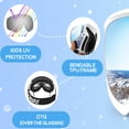 thumbnail image 3 of Doble superficie esférica antivaho, gafas de esquí para adultos para hombres y mujeres., 3 of 5