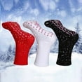 thumbnail image 4 of dianhelloya 1 Pair Anti-freeze Middle Cut Unisex Socks Good Therapy Self-Heating Massage Warm Socks for Autumn Winter White, 4 of 8