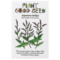 Plant Good Seed Japanese Indigo Seeds for Planting: 200 Seed Packet, Full Sun Perennial, Blue Plant Dye