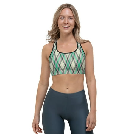 

Women’s Plaid Pattern Soft Colorful Comfortable Sports bra