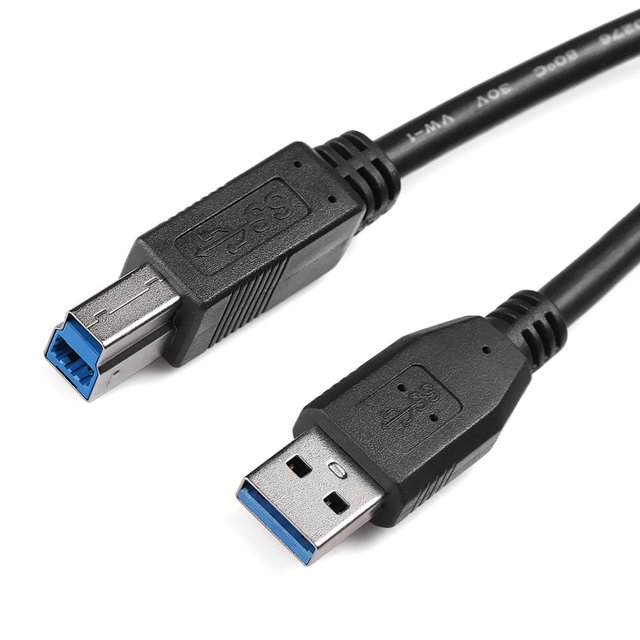 Cable conector concentrador USB 3.0 tipo A a B de alta velocidad SUSUchens DOONJIEY para impresora y escáner (1 m)