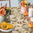 thumbnail image 4 of Watercolor Pumpkin Table Runner, Autumn Thanksgiving Kitchen Dining Table Decoration for Home Party Decor 13x72 Inches, 4 of 9