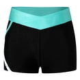 thumbnail image 6 of Lejafay Kids Girls Athletic Tracksuit 2 Piece Outfits Dance Tank Tops Sport Bra and Yoga Shorts Blue Green 10, 6 of 7