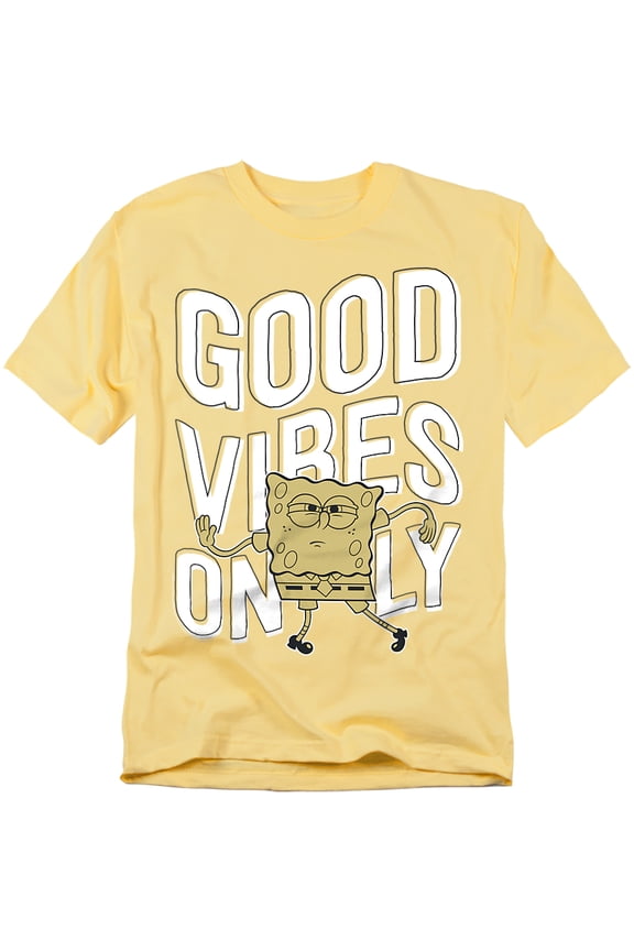 Spongebob T-Shirt Good Vibes Only Unisex Graphic Tee for Men & Women