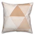 thumbnail image 2 of Creative Products Tan Geo Triangles 18x18 Indoor / Outdoor Pillow, 2 of 3