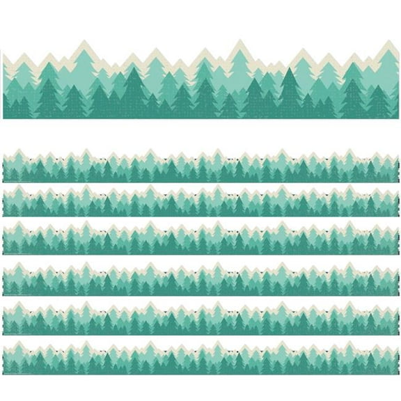 Adventurer Trees Extra Wide Deco Trim - Pack of 6