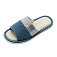 thumbnail image 3 of IEMIEMIEM Linen Slippers for Men Japanese Style Summer House Slippers Indoor Lightweight Open Toe Bathroom Slides Soft Sole Sandals for Home 9 wide, 3 of 6