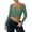 Green, variant on Women Crop Ribbed Tops Lace Patchwork Square Neck Long Sleeve Shirt for Club Streetwear Aesthetic Grunge Clothes