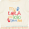 thumbnail image 4 of Inktastic My Lola and Lolo Love Me Grandchild Girls Toddler Dress, 4 of 5
