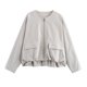thumbnail image 1 of Chaqueta Bomber de moda europea para mujer, ropa de calle, abrigo de vuelo, rompevientos de ocio al aire libre, primavera y otoño, 1 of 5