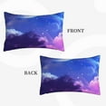 thumbnail image 4 of Fotbe Dreamy Colorful Starry Sky Pillow Cases - Envelope Closure - Luxury, Extra Soft, Cooling Pillow Covers - Wrinkle, Fade, Stain Resistant-16"x24", 4 of 8