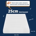 thumbnail image 2 of Colchón Matrimonial Memory Foam, Colchones Matrimoniales con Gel de Enfriamiento, Colchon Matrimonial Firmeza Media en Caja, Alivio de Presión, Sin Fibra de Vidrio, 2 of 4
