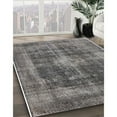 thumbnail image 2 of Ahgly Company Indoor Round Mid-Century Modern Gray Oriental Area Rugs, 7' Round, 2 of 6