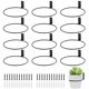thumbnail image 1 of Juego de 12 anillos para macetas de 20 cm colgadores de plantas para pared ganchos de metal soportes para macetas interiores y exteriores patio, 1 of 8