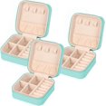 thumbnail image 1 of LAICAIW Travel Jewelry Case Small Jewelry Box Jewelry Organizer Storage Case Portable PU Leather Mini Jewelry Travel Case for Girls Womens Earring, Necklace, Rings,Bracelets, 1 of 7