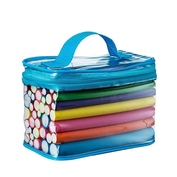 42 piezas de rodillos de esponja para el cabello, rodillos de algodón perlado, barras universales para el cabello, rodillos para flequillo, barras para permanente