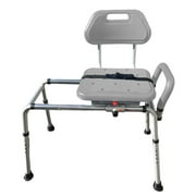 Platinum Health Gateway Premium Sliding Bath Shower Chair Transfer Bench Padded with Swivel Seat