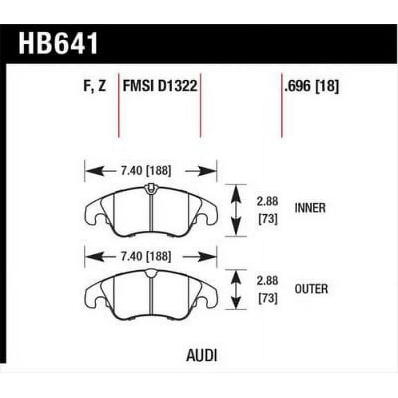 Hawk Performance 09-11 Audi A4/Quattro / 08-11 Quattro / 09-11 Q5 Front Ceramic Street Brake Pads Fits select: 2012 AUDI A6, 2008-2017 AUDI A5