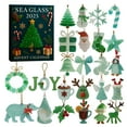 thumbnail image 1 of Hearth & Gear Sea Glass Descent Calendar 24 Day Ocean Style Countdown Calendar Mini Sea Glass Providing Unique Collectible Decorat Stopwatch Timer Countdown Toothbrush Timer Timer for Cooking Digital, 1 of 7
