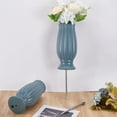 thumbnail image 5 of 2sets Plastic Cemetery Vase with Iron Nail Memorial Floral Vase Cemetery Cone Flower Holder Steel Blue 110x250mm, 5 of 6