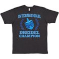 thumbnail image 3 of Inktastic Dreidel Champion Hanukkah with Blue Laurels T-Shirt, 3 of 5