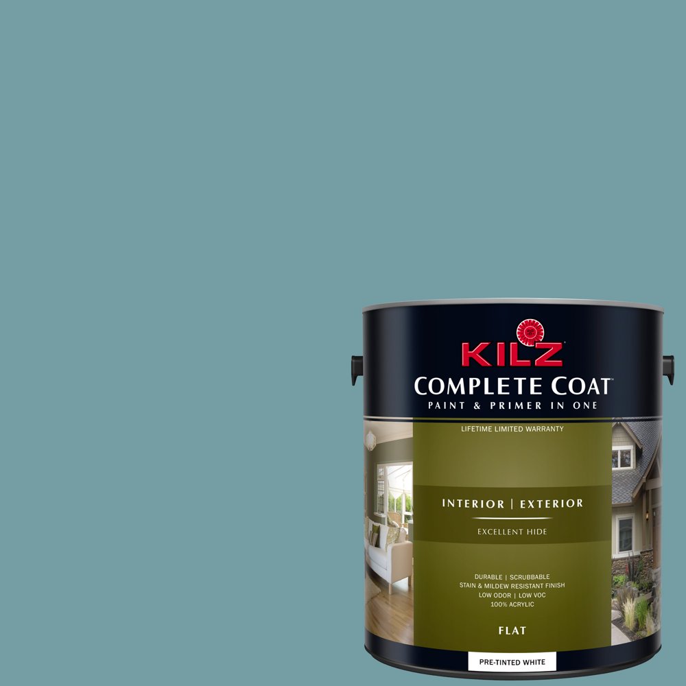 Estuary, KILZ COMPLETE COAT Interior/Exterior Paint & Primer in One, 