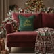thumbnail image 5 of Funda de Cojín Bordada con Árbol de Navidad | Suave y Afelpada | Decoración Navideña | Funda de Cojín Roja y Verde de 45X45 Cm para Sofá y Silla, 5 of 6