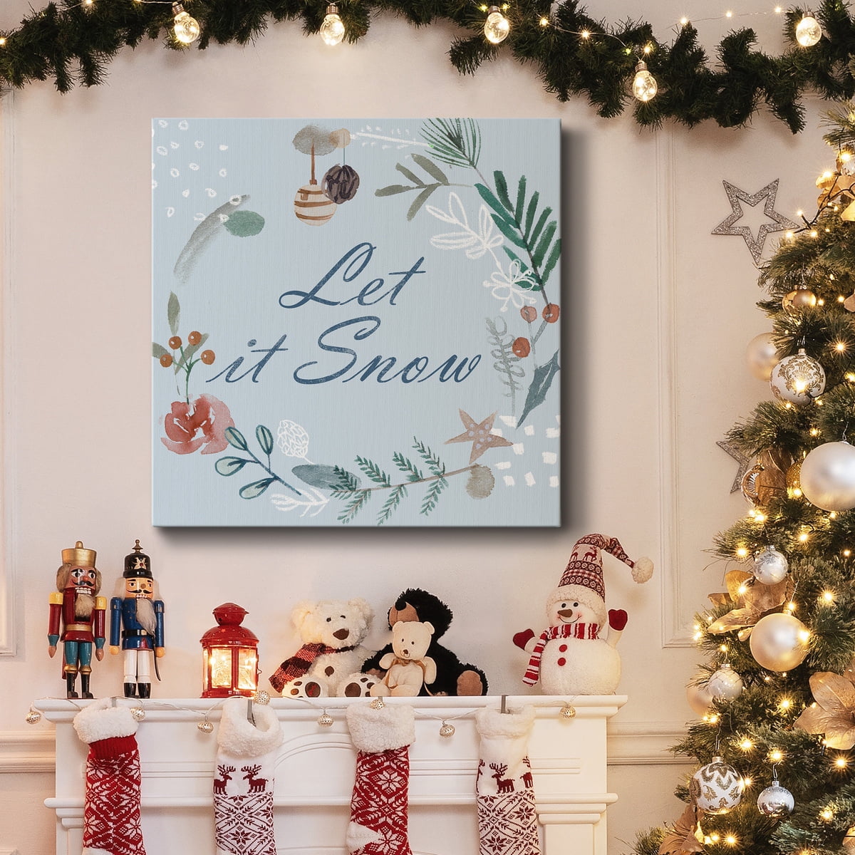 Snowy Christmas IV- Gallery Wrapped Canvas
