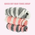 thumbnail image 6 of Unique Bargains 3Pcs Hair Drying Towel Dry Cap Lightweight Strong Absorbent for After Bath Drying Hair Pink White Gray, 6 of 7